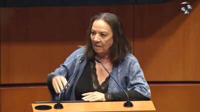 La senadora se lanzó en contra de los legisladores de oposición