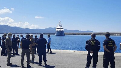 Fue uno de los 3 barcos que ayudó al rescate de migrantes en Grecia