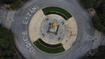 En la glorieta de Independencia fue instalado un "plano de búsqueda"