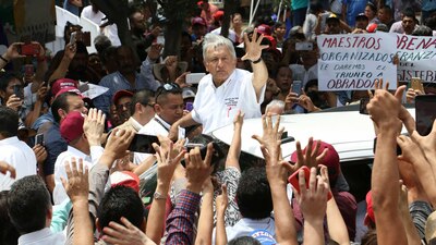 Andrés Manuel, en un evento en Ríos Bravo, Tamaulipas