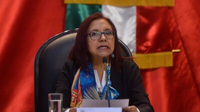 La secretaria de Educación, Leticia Ramírez compareció en la Cámara de Diputados.