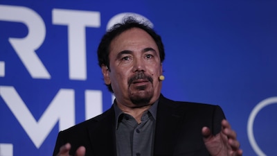 CIUDAD DE MÉXICO, 25ABRIL2025.- Hugo Sánchez, ex futbolista profesional mexicano, durante su participación en el Sports Summit 2025, celebrado en el Centro Banamex.
FOTO: CUARTOSCURO.COM