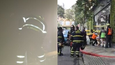 Se quemó espuma de poliuretano, fibra de vidrio y tela en un local comercial que está siendo remodelado