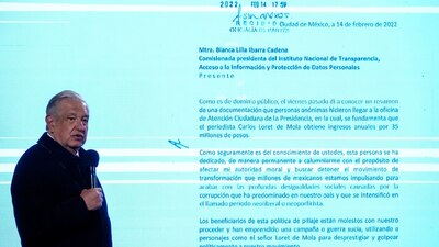 AMLO pidió que se investigue el origen de los recursos de Carlos Loret de Mola, socios y familiares.