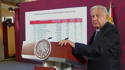 Según sus datos, las elecciones en México son las más caras sólo debajo de EU
