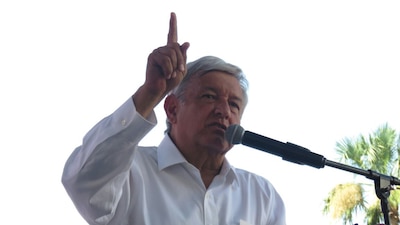 El aspirante presidencial anduvo de gira por el occidente del país