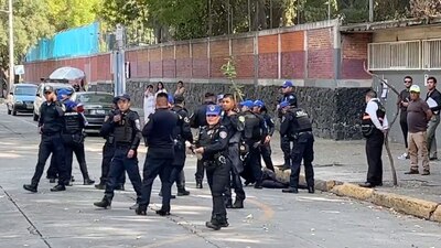 El hombre fue atendido por elementos de seguridad