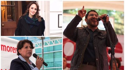 Algunos de los aspirantes al Senado