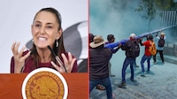 Sheinbaum acusa provocación en protestas de la CNTE y descarta cualquier acto de represión
