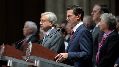 Peña Nieto respondió duros cuestionamientos durante la conferencia que dio junto a AMLO