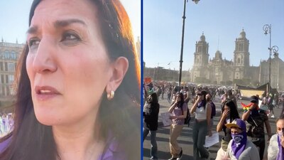 Denunció que le rociaron gas pimienta en el Zócalo de la CDMX