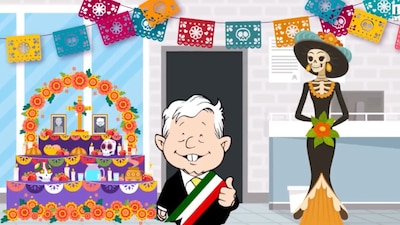 En el marco del Día de Muertos, dedicó una calaverita literaria al Presidente