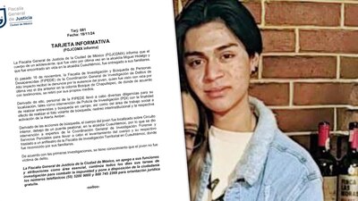 El estudiante de la UNAM fue visto por última vez el viernes, en compañía de su novia, cuando ambos pasean por Chapultepec