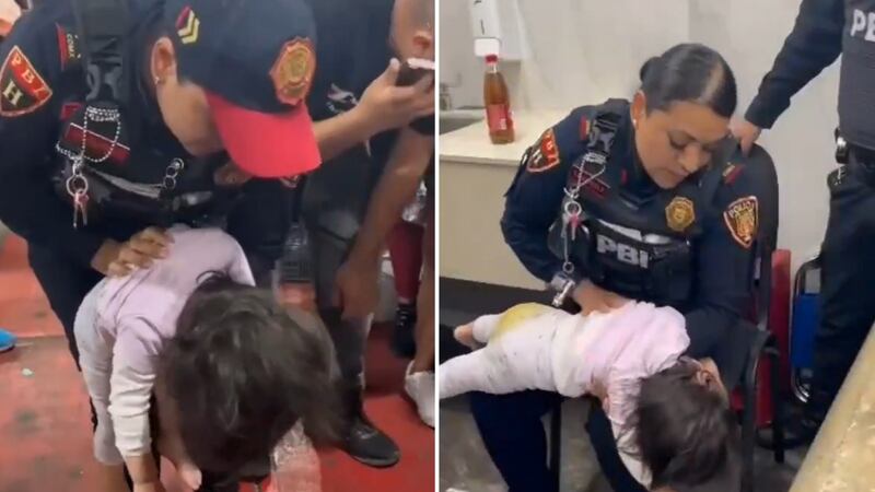 VIDEO: Policía salva la vida de una bebé en el Metro Merced