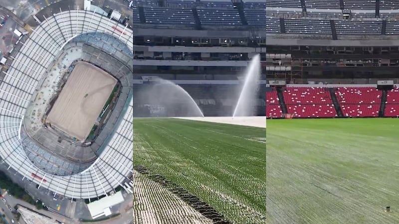 VIDEO: FIFA revela proceso de sustitución del césped del Estadio Azteca