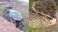 ¿Se le perdió el freno? Auto cae a 300 metros de altura y daña zona arqueológica de Perú