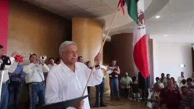El líder de Morena tuvo un acto en San Juan de los Lagos