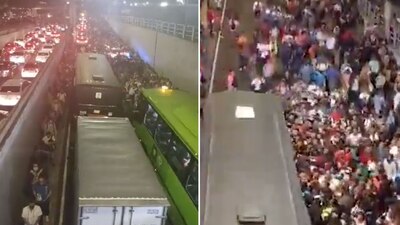 Los usuarios tuvieron que buscar vías alternas para llegar a sus destinos