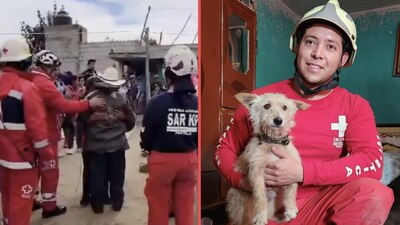 El perrito no abandonó a don Lino durante su extravío en la zona cerril