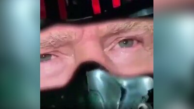 Donald Trump en un montaje de la película 'Top Gun'