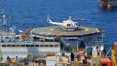 El helicóptero contratado por Pemex cayó cerca de la terminal marítima de Cayo Arcas