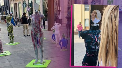 Los maniquíes fueron invervenidos artísticamente y fueron colocados en el Centro Histórico de Chihuahua