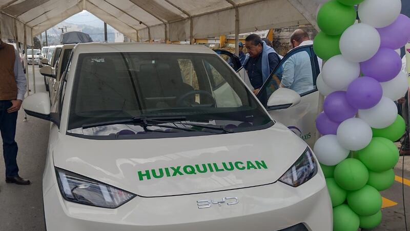 ¡Qué modernos! Así son los taxis eléctricos que circularán en Huixquilucan, Edomex