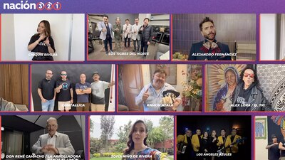 Con una frase, los artistas, en su mayoría mexicanos, mandaron un fuerte mensaje