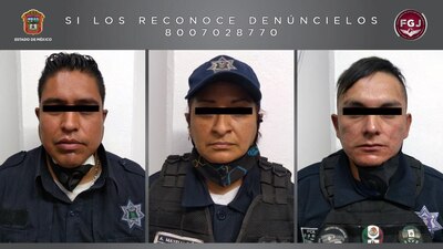 Los elementos policiacos fueron detenidos por agentes de la Fiscalía Especializada