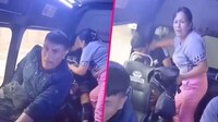 VIDEO: Pasajeros de una combi enfrentan a sus asaltantes; uno muere tras recibir un balazo