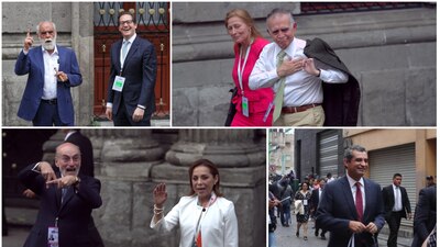 Varios políticos mostraron su apoyo a los candidatos