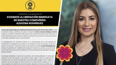 Azucena 'N' fue trasladada a la cárcel por la Fiscalía General del Estado
