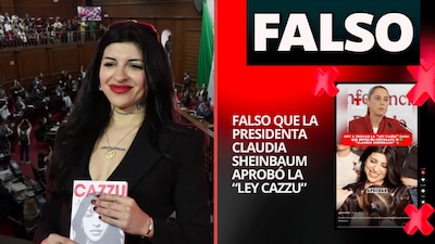 Falso que la presidenta Claudia Sheinbaum aprobó la “Ley Cazzu”