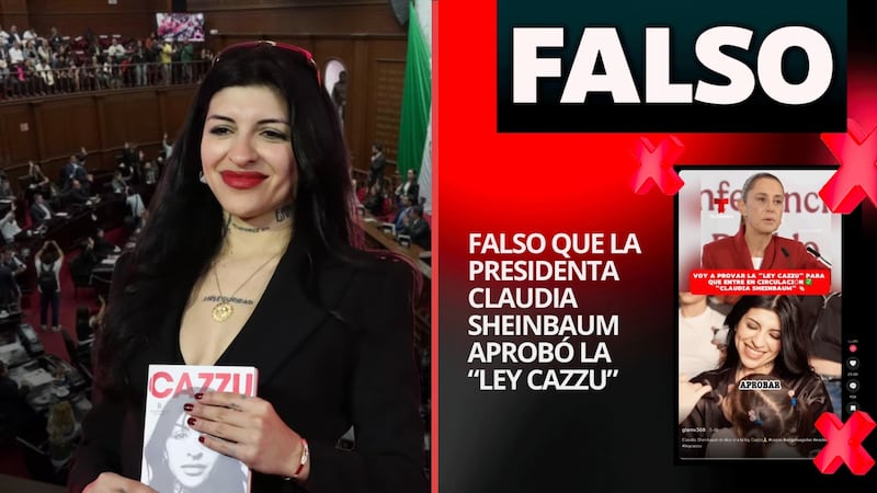 Video manipulado con IA: Claudia Sheinbaum no ha aprobado la ‘Ley Cazzu’