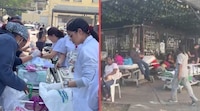 Enfermeras atienden a bebés y pacientes en la calle, tras daños a hospitales por el sismo en Colombia