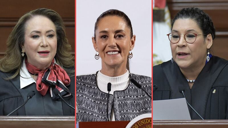 Sheinbaum respalda a las ministras Yasmín Esquivel, Lenia Batres y Loretta Ortiz