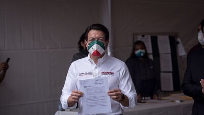 El morenista obtuvo mejores resultados en la encuesta realizada por el INE