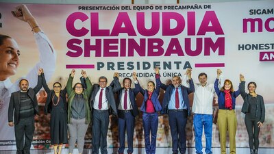 Entre los elegidos para respaldarla en esta etapa está también Fernández Noroña
