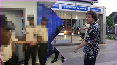 Las imágenes del youtuber arrestado en el Metro, se volvieron virales en varios países de América