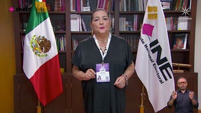 La consejera presidenta del INE dio un mensaje a la nación