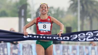 La maratonista logró una nueva marca en esta edición de los Juegos Panamericanos en Santiago