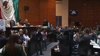 La sesión duró un total de 7 horas para avalar el dictamen