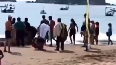 Se dio en las playa de Melaque en Cihuatlán