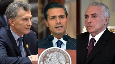 Macri, Peña y Temer, los latinos que acudirán al G20