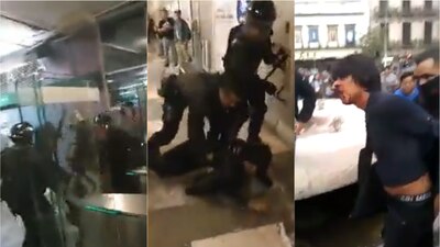 Los uniformados fueron rudos con su trato a los manifestantes
