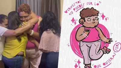 Ernesto fue a ver ‘Barbie’ con un atuendo temático y recibió mensajes de odio