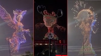 Drones iluminan el Estadio Ciudad de México rumbo al Mundial 2026