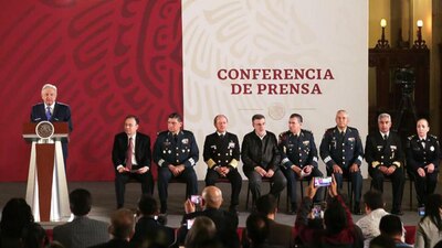 AMLO dio a conocer a los integrantes de la Coordinación Operativa Institucional, encargada de la seguridad en México