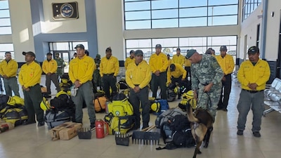 Los enviados son expertos en atención a incendios de la Sedena y Conafor
