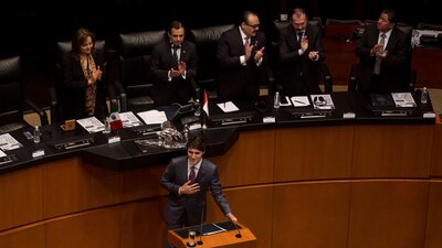 Justin Trudeau recordó las palabras de Benito Juárez durante un mensaje en el Senado